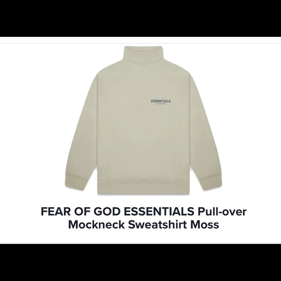 ⛔️SOLD⛔️ FOG ESSENTIALS MOCKNECK SWEATSHIRT - Picture 1 of 2